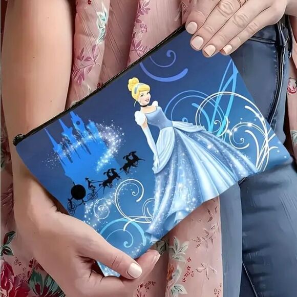 Cinderella Themed Toiletry Makeup Canvas Bag - Picture 3 of 6